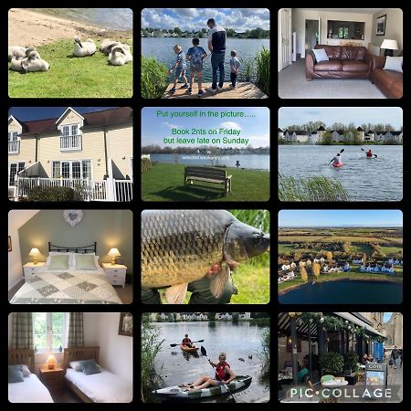 Liming Lodge - Lakeside Home In The Cotswolds South Cerney Eksteriør billede